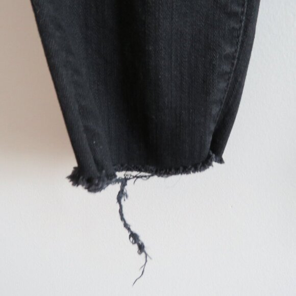 MOTHER Looker Ankle Fray Jeans in Guilty as Sin - Size 24 - Picture 6 of 15